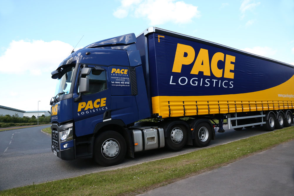 Pace Logistics Fleet collecting deliveries for Europe